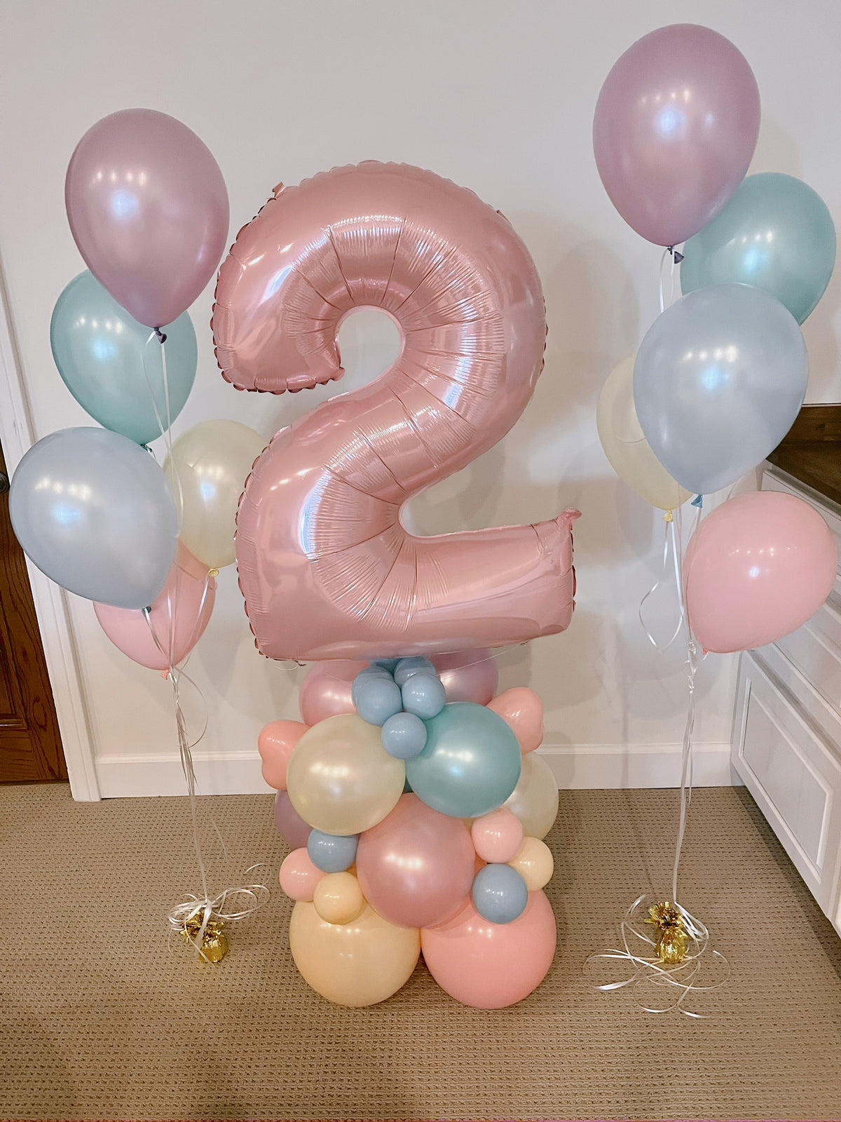 Number stack balloons