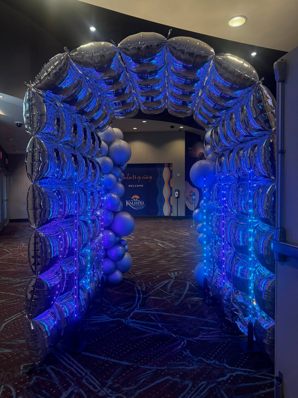 Illuminated balloon installation by Air with a Flair
